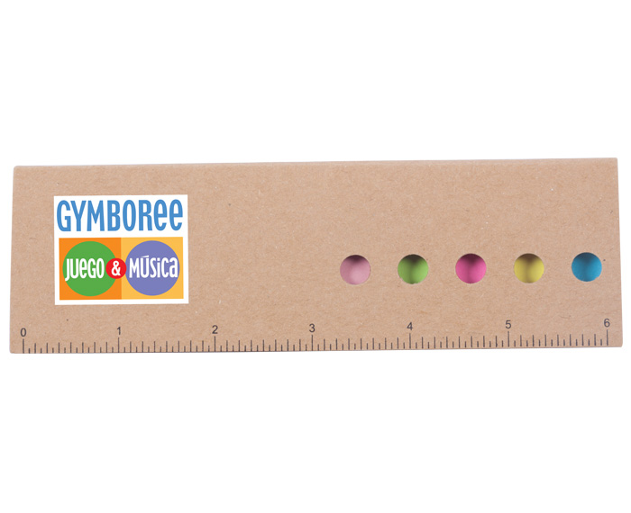ESTUCHE DE PAPEL RECICLADO CON REGLA IMPRESA C261